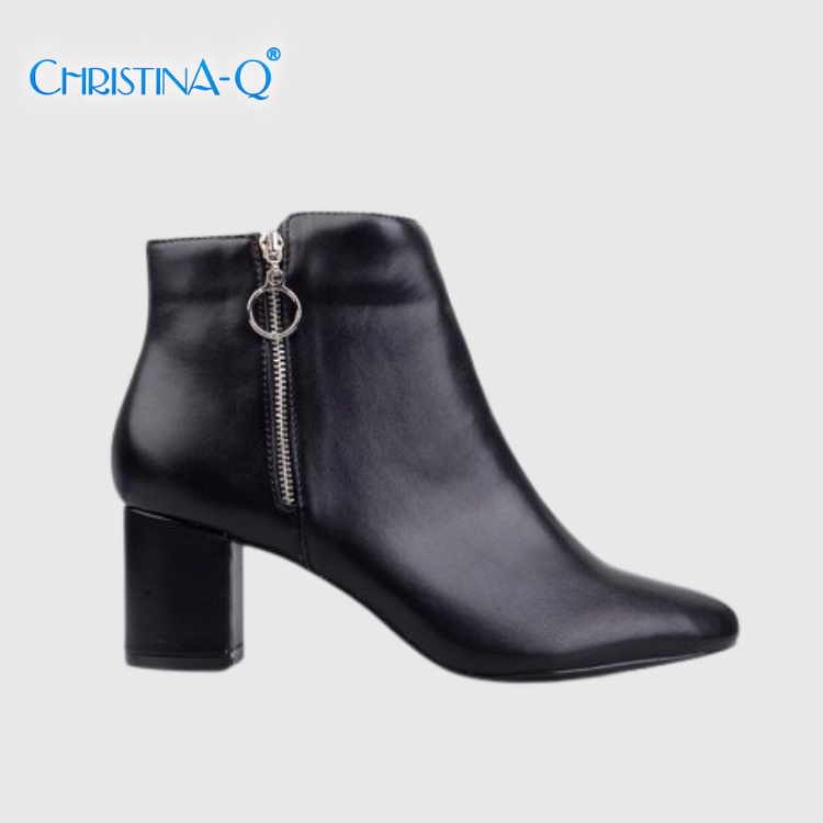 Giày boot nữ mũi tròn ChristinA-Q BOT108