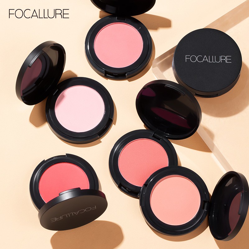 Phấn má hồng FOCALLURE  trang điểm tự nhiên 11 màu tùy chọn 3.5g
