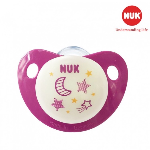 Bộ 2 ti giả NUK Night/Day silicone 0-6, 6-18m