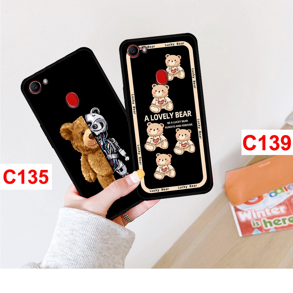 Ốp lưng Oppo F5 - F7 in hình gấu bear . Ốp oppo rẻ bền đẹp.