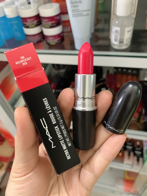 Son Mac Matte Lipstick màu Chili/Russian red/rubywoo