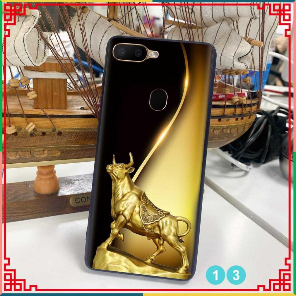 Ốp lưng kính Oppo F9 - Oppo A12 - Oppo A5s - Oppo A7 họa tiết rồng hổ bóng sáng và chống trầy tốt