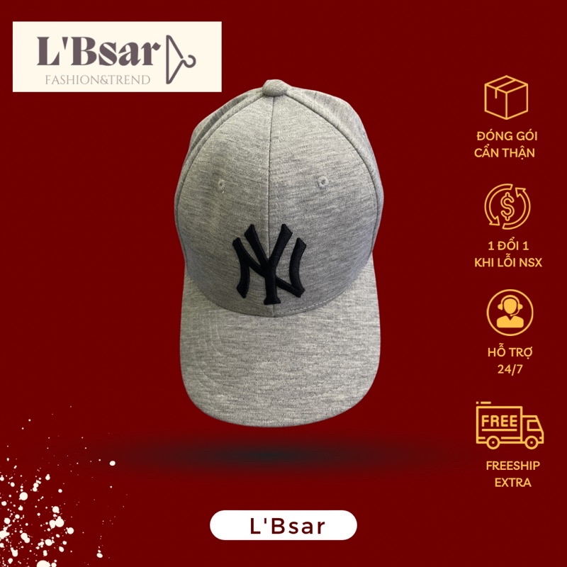 Nón Lưỡi Trai MLB New Era(Xám,Đen)
