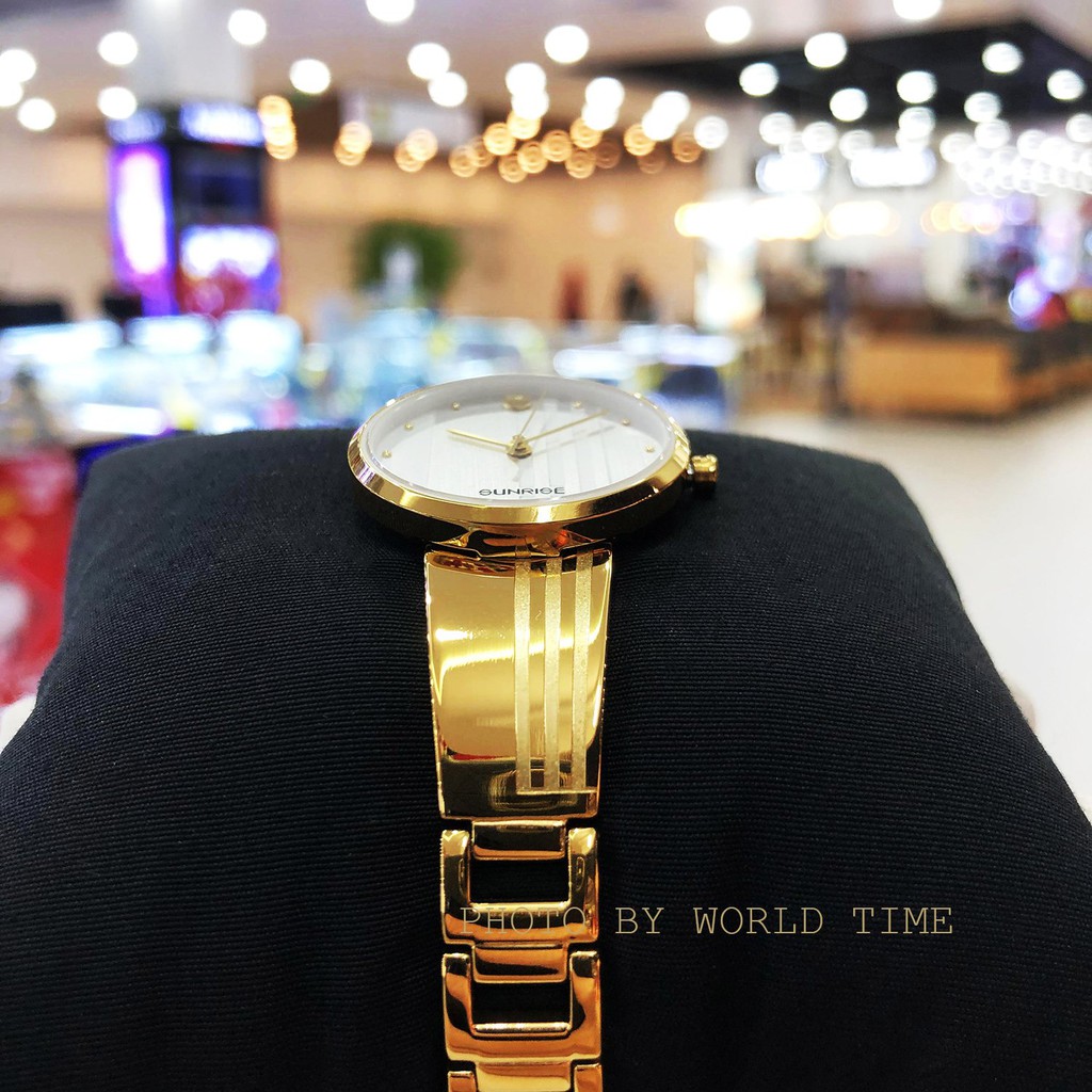 Đồng hồ, đồng hồ nữ Sunrise 9925SA , chính hãng full box , kính sapphire chống xước , chống nước 3atm , Dây Thép