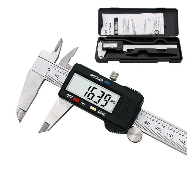 thước cặp điện tử thép không gỉ 150mm kèm hộp đựng