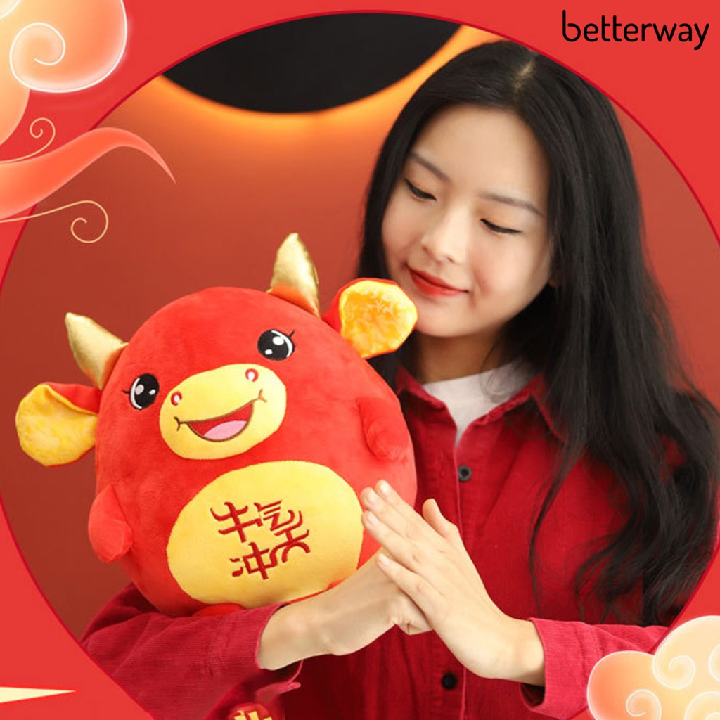 Thú Nhồi Bông Hình Chú Bò Hoạt Hình Dễ Thương 2021