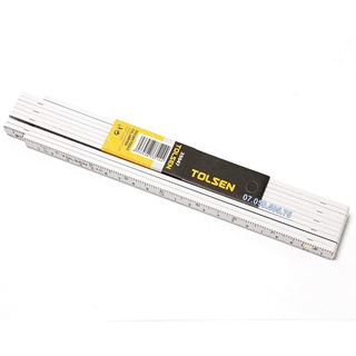 Thước xếp 2 mét Folding Ruler TOLSEN 35047, thước gấp kiến trúc sư phổ biến, thước xếp nhựa
