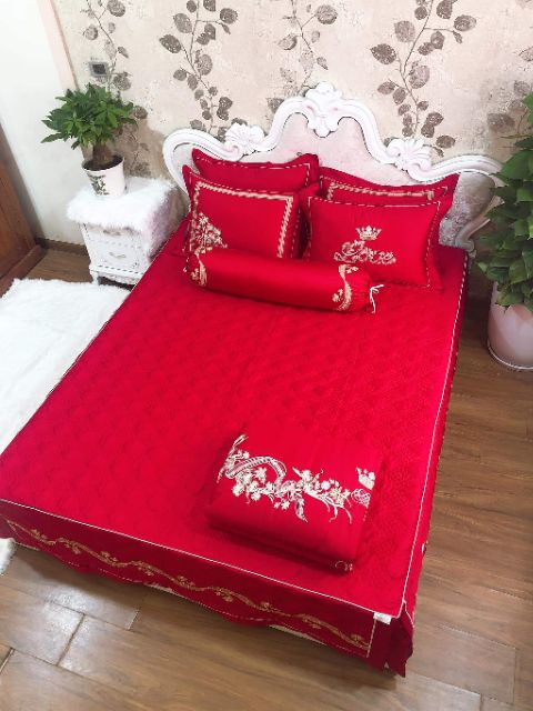 Bộ chăn ga gối cốt tông victory