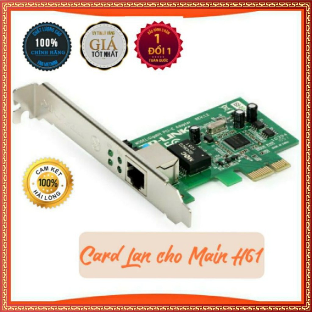 [Loại 1] Card PCI Express to Lan main H61 ( Card Lan H61)