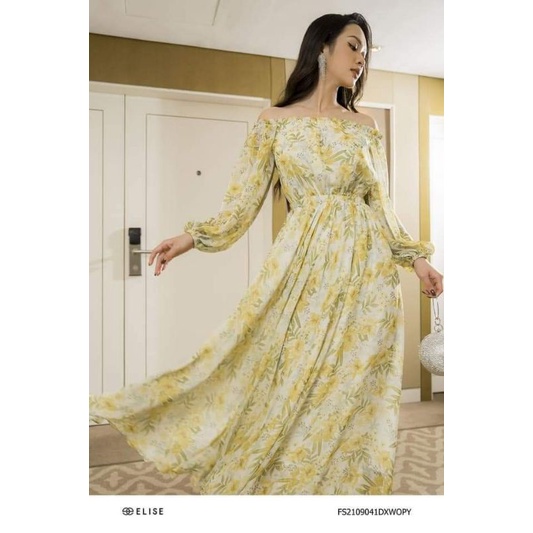 Vải tơ óng hoa vàng