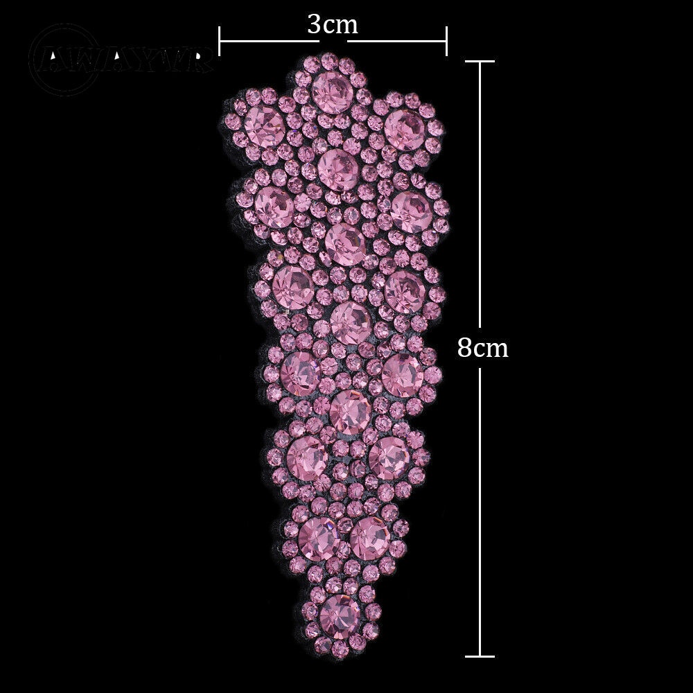 Set 2 kẹp tóc đính pha lê thời trang cho nữ