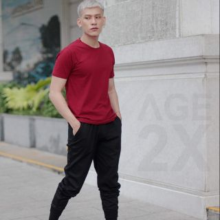 Áo thun Unisex Age2x màu đỏ đô