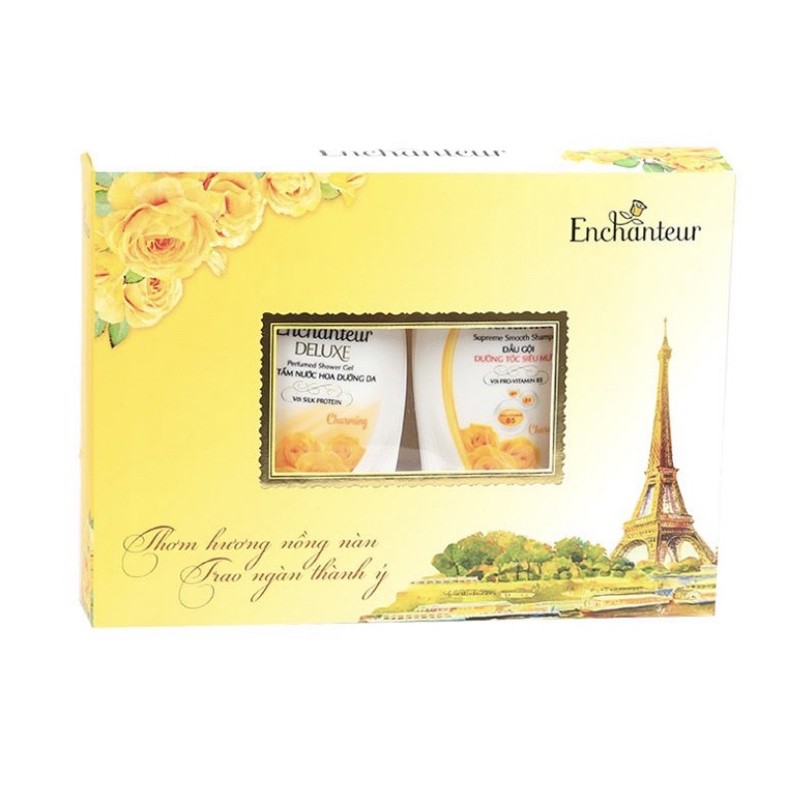 Hộp Quà Enchanteur Charming Dầu Gội + Sữa Tắm 180g