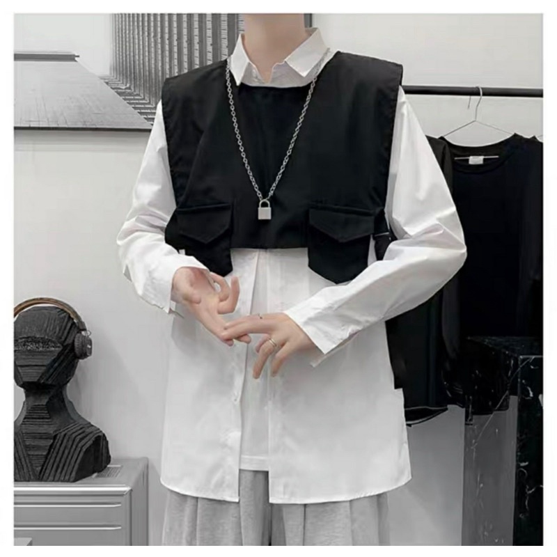 Set 2 Áo sơmi & ghile Unisex