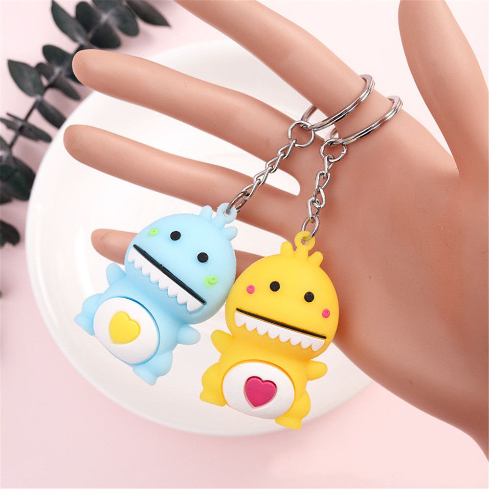 Móc khóa hình khủng long 3D kiểu dáng thời trang