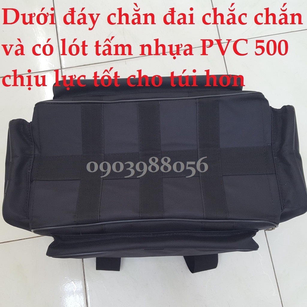 Túi đựng đồ nghề hộp vuông DKIN hoặc PNASNIC có ngăn dắt đồ nghề phía trong khóa đồng