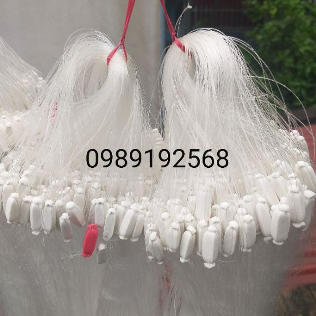 Lưới bắt cá, lưới đánh cá, lưới cá 3 lớp then 3 cao 80cm dài 80m bắt cá rô phi và cá từ 400g đến 2kg