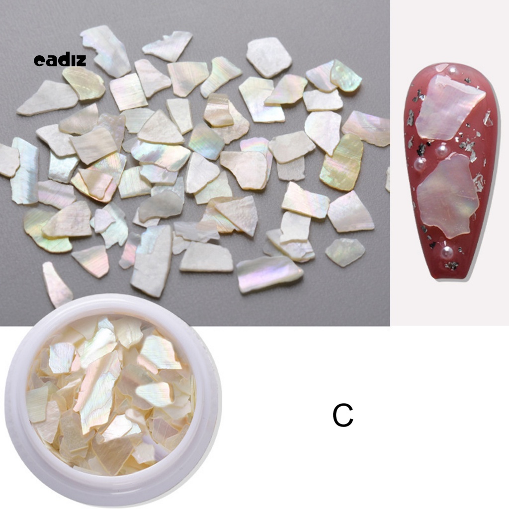 1 Hộp Đá Đính Móng Tay Hình Vỏ Sò