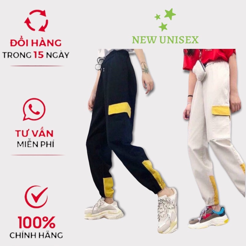 Quần Jogger Thể Thao Nữ Nam Túi hộp Chất Liệu Kaki mịn - [New Unisex]