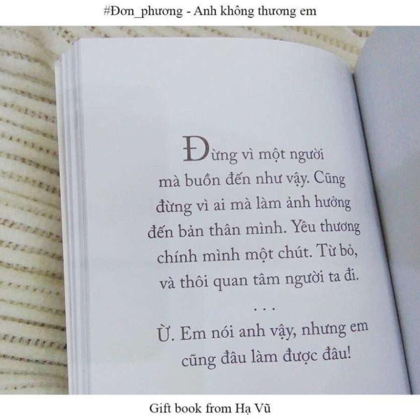 Sách - Đơn Phương – Anh Không Thương Em (Tái Bản) [AZVietNam]