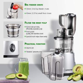 AMZCHEF Máy ép trái cây Máy ép trái cây chậm