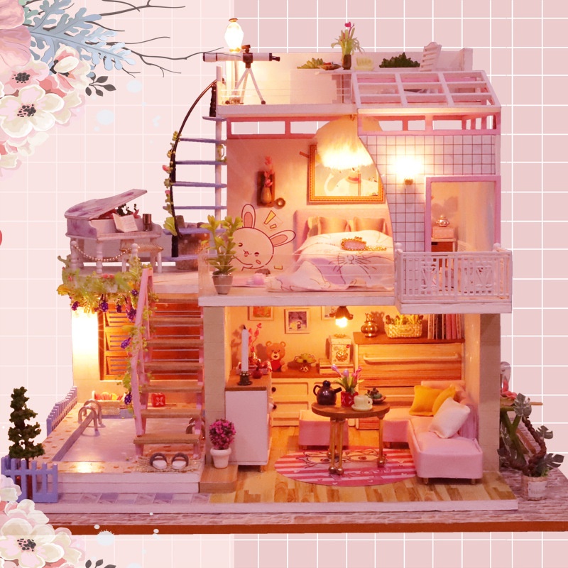 Nhà mô hình tự lắp ráp DIY - Ngôi nhà tương ngộ P005
