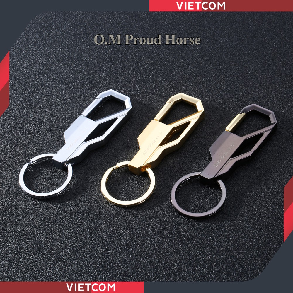 Móc Khóa O.M Proud Horse - OM045 - Hàng Chính Hãng Có Hộp Đựng Sang Trọng