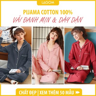 [Cao Cấp] Đồ Bộ Mặc Nhà Nữ Dài Tay Cotton | Bộ Mặc Nhà Trung Niên Cho Mẹ