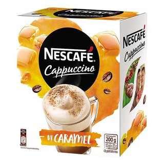 E - cà phê nescafe cappuccino caramel 10gói*20g