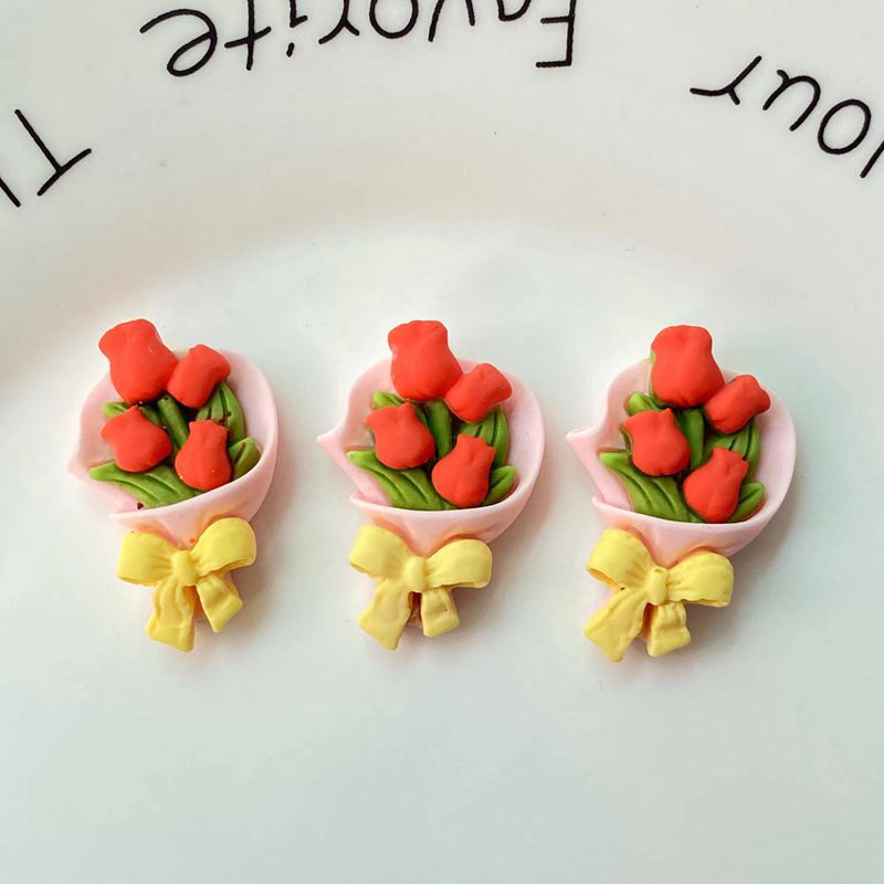 Set 5 Phụ Kiện Trang Trí Hình Hoa Hướng Dương Bằng Nhựa