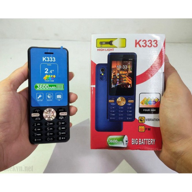 BIG SALE Điện thoại 4 sim NOKIA K333 - Thiết kế nhỏ gọn, bảo hành 12 tháng BIG SALE