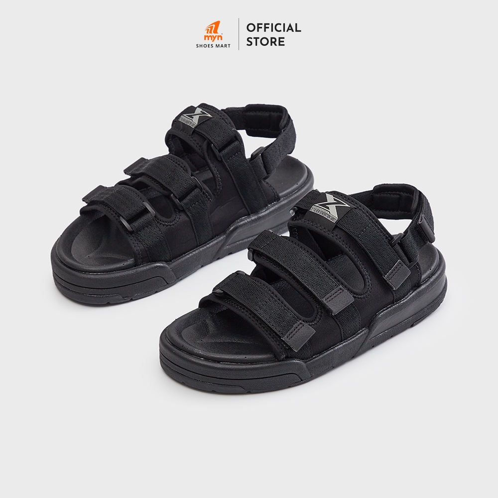 Sandal ZX Nam Nữ 3121 All Black - 3 quai, tháo rời quai hậu - bảo hành 1 đổi 1