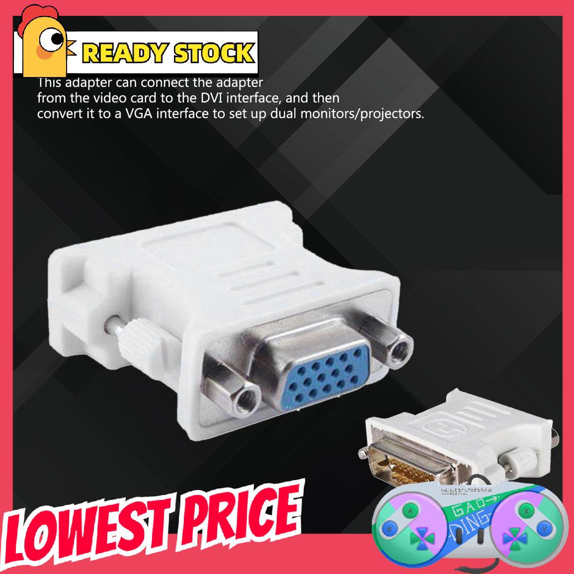 Đầu Chuyển Đổi Vga Sang Dvi D / 24 + 1 Pin