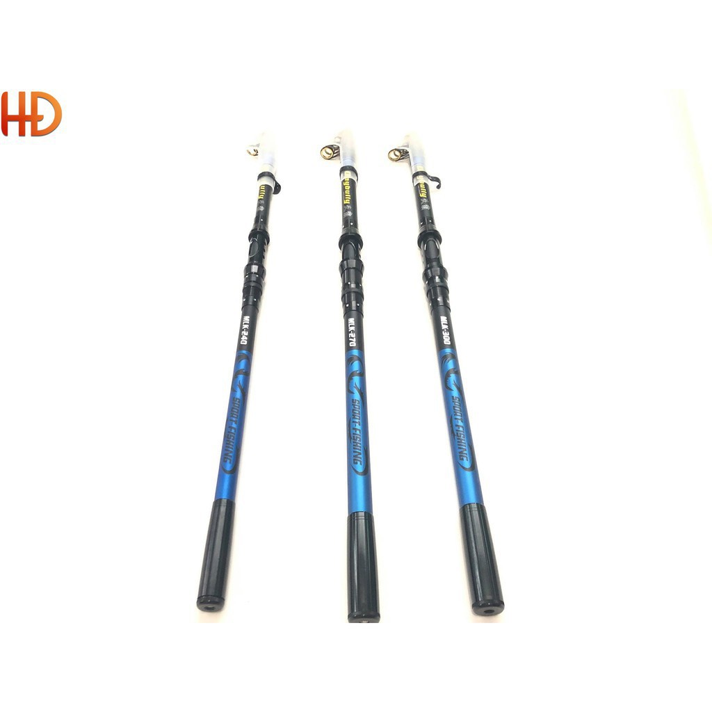 Cần câu cá ❤️FREE SHIP❤️ Cần câu máy rút gọn Sportfishing 2m4 - 2m7 - 3m chính hãng T1999 ,đảm bảo rẻ nhất