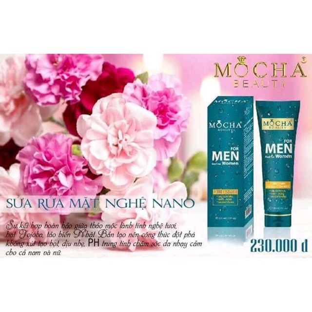 Sữa rửa mặt Nano nghệ MoCha