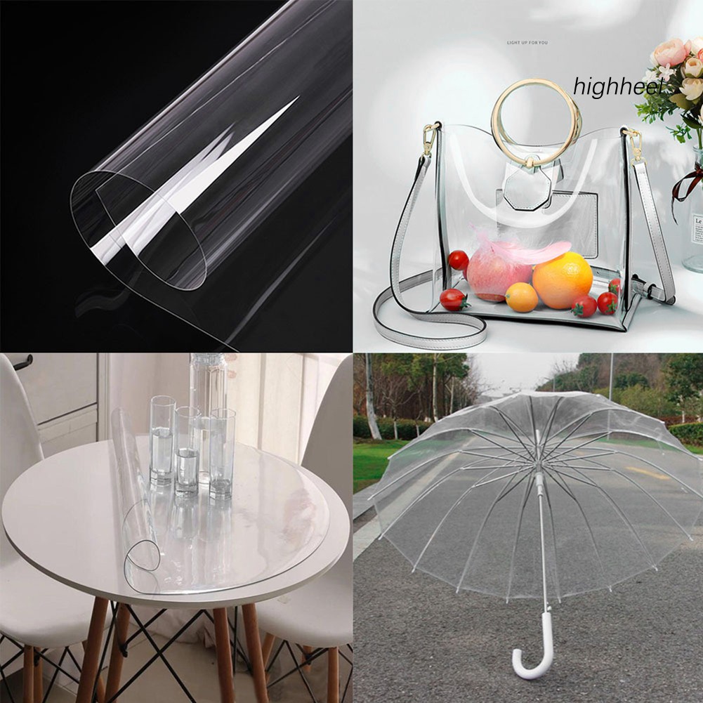 Tấm Nhựa Pvc Trong Suốt Dùng Lót Bàn/ Làm Cây Dù/ Phụ Kiện Thủ Công Độc Đáo
