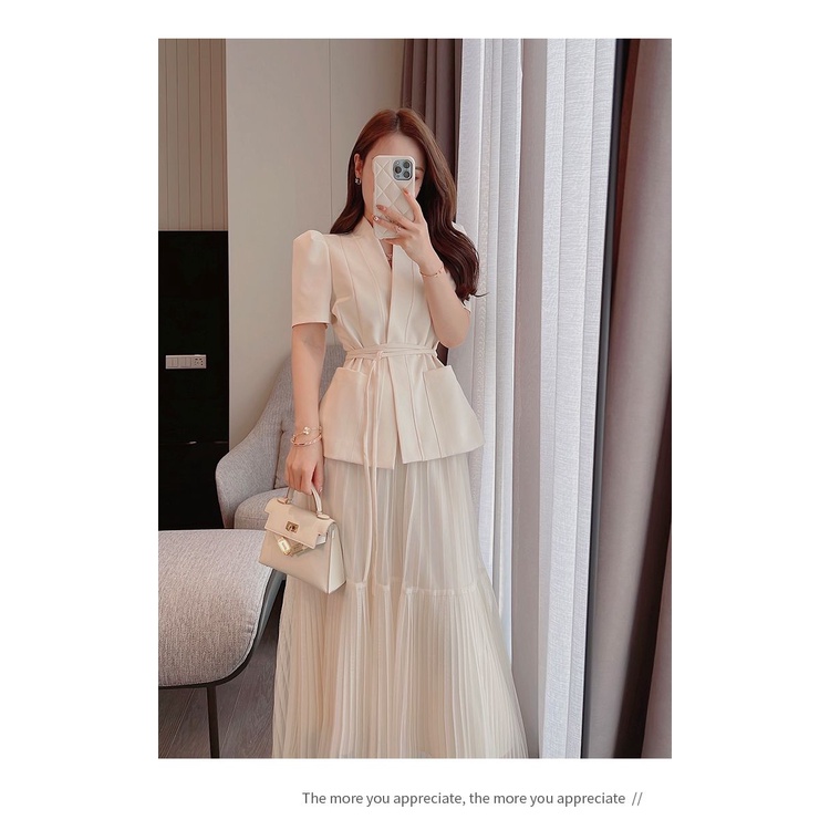 Set Đồ Mùa Hè Phong Cách Thời Trang Mới Với Váy Ngắn Có Hương Thơm Nhỏ Phong Cách Hong Kong Cho Nữ