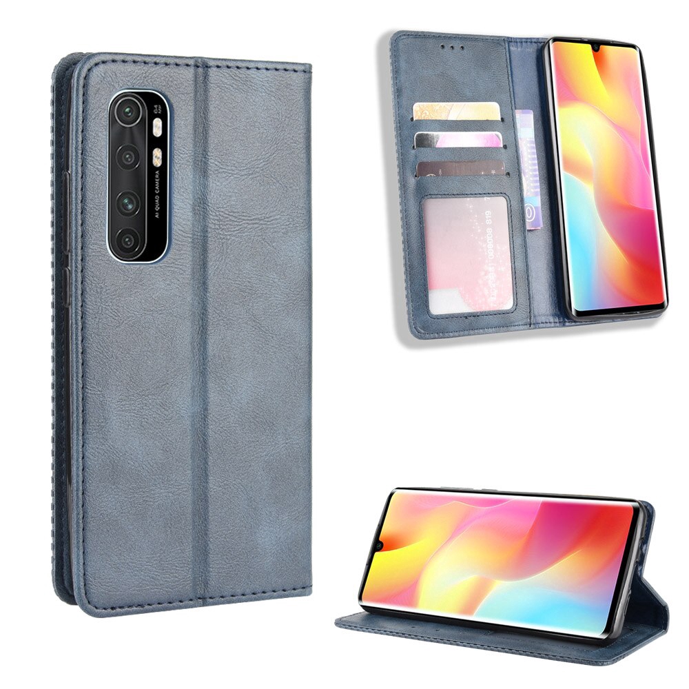 Bao da điện thoại nắp lật bằng PU có ngăn đựng tiền cho Xiaomi Mi Note 10 Lite Note10 lite