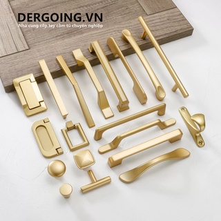 Tay nắm cửa/ngăn kéo tủ đồ nội thất màu vàng đồng Tay nắm cửa tủ