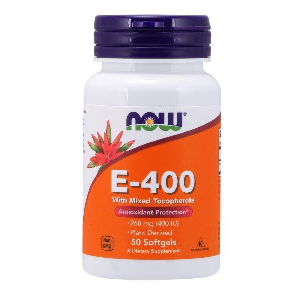 E400 Mixed Toc hãng NOW foods Bổ sung vitamin E, chống oxy hóa