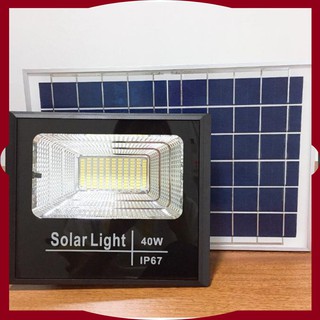 Đèn led năng lượng mặt trời ⚜️FREESHIP⚜️Đèn led pha năng lượng mặt trời 40w