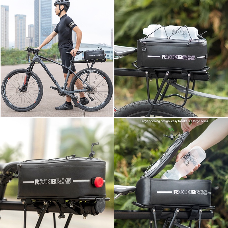 Rockbros Túi Đựng Hành Lý Chống Thấm Nước Phản Quang Gắn Yên Xe Đạp Tiện Dụng