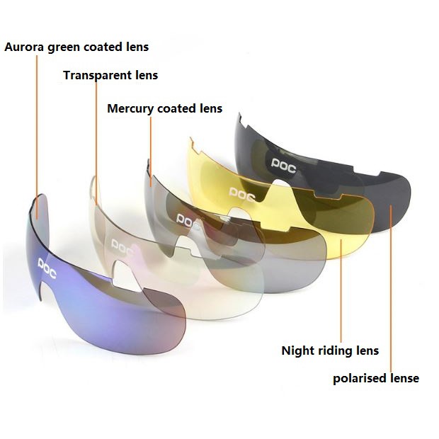 POC Polarized Riding Glasses  Goggles  with 5 Lenses