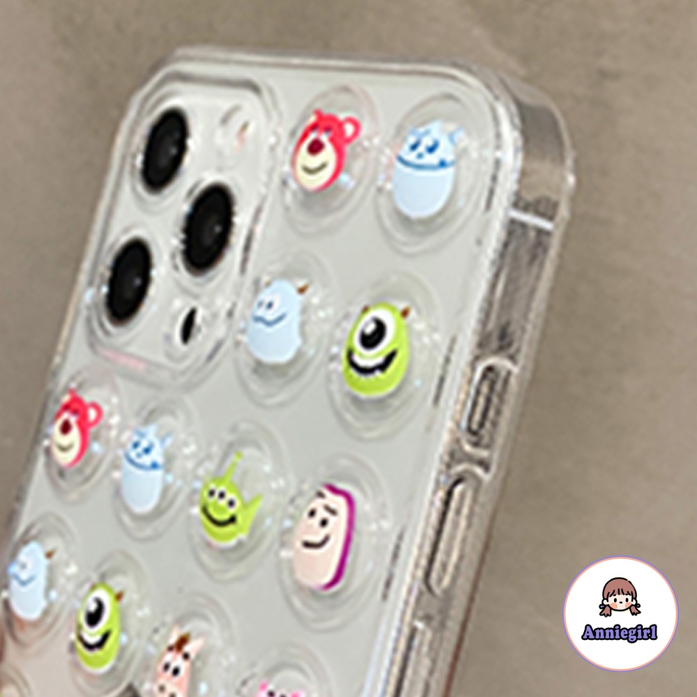 Ốp điện thoại nhựa TPU mềm trong suốt hình Toy Story 3D đáng yêu cho iPhone 14 13 12 11 pro max xr 7 plus
