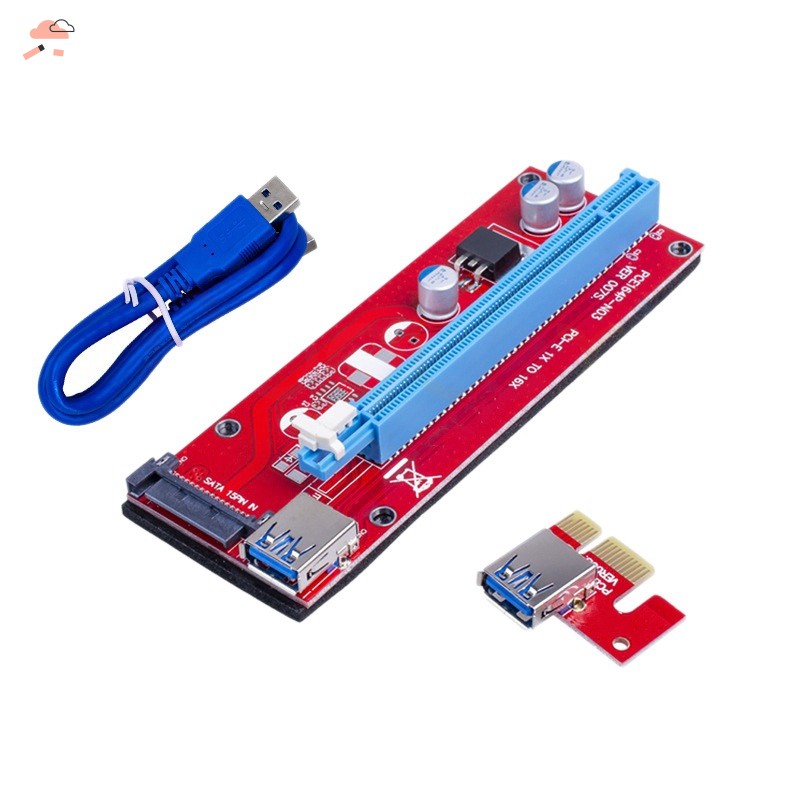 Bảng Mạch Chuyển Đổi Ver007S Pci-E Riser 1x Sang 16x Usb 60cm Usb 3.0 | BigBuy360 - bigbuy360.vn