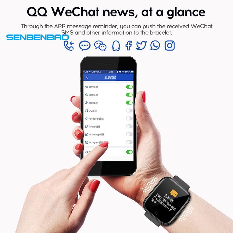 Đồng Hồ Thông Minh Y68 Chống Thấm Nước Kết Nối Bluetooth Theo Dõi Sức Khỏe