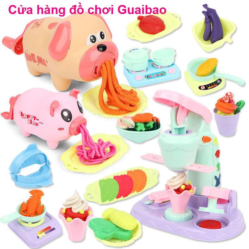 máy làm mì màu heo đất kem plasticine không độc hại cho trẻ sơ sinh đồ chơi em bé gái 3 6 tuổi