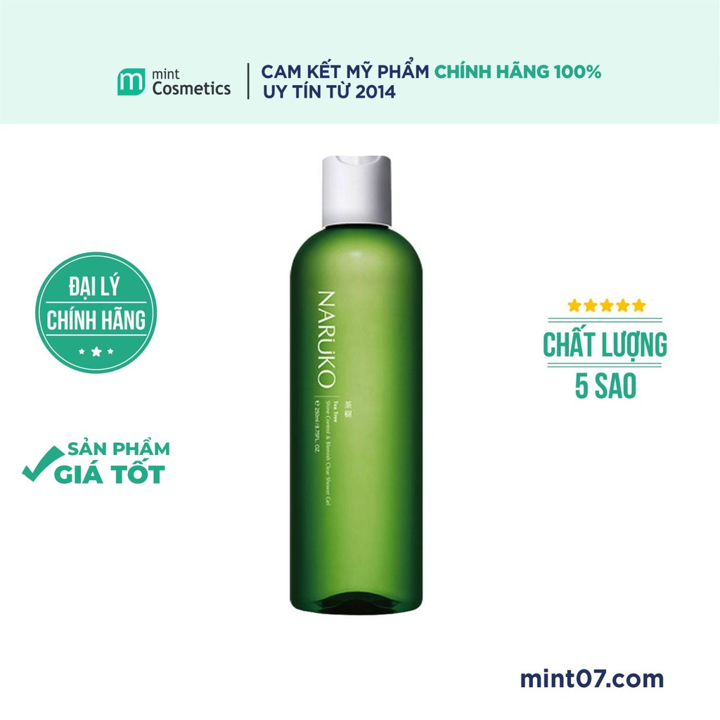 Sữa tắm Naruko Tea Tree Shine Control and Blemish Clear