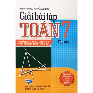Sách - giải bài tập toán lớp 7 - tập 1