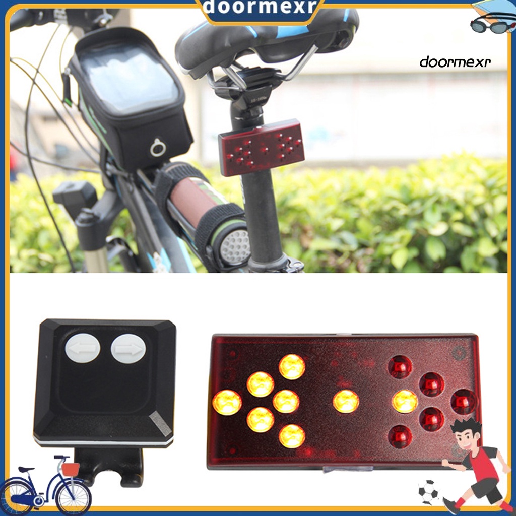1 Bộ Đèn Led Tín Hiệu Gắn Đuôi Xe Đạp Bằng Abs Không Dây Sạc Usb Dễ Lắp Đặt Cho Mtb